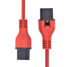 帶鎖C13轉C14/10A轉換電源線自鎖品字公母插頭連接線歐規電源線