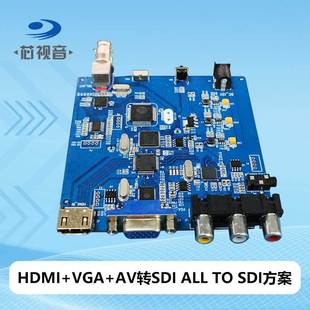 SDI TO SDI+VGA+AV CV3600+GS2971+GV8500