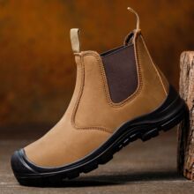 勞保鞋男款 鋼包頭透氣工作鞋 一腳蹬安全鞋 休閑時尚工作鞋批發