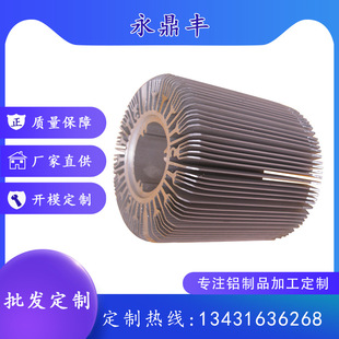 廠家直供鋁型材散熱器 大功率太陽花散熱器高密齒LED路燈模組定制