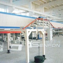 縫紉機靜電自動噴塗線盛豐噴塗設備讓您的產品合格率達95%省人工