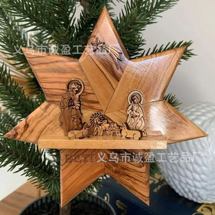 羳ƷľƒNativity Star Christmas Ornament}Q֮b