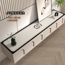 輕奢高級感電視櫃皮革桌墊餐邊櫃台面保護墊防水防油防燙桌面墊子