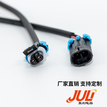 聚利電器汽車插頭德爾福插頭支持各種長度材料款式制造