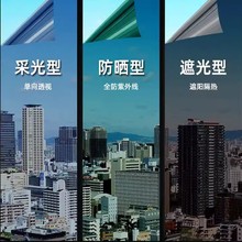 防曬隔熱太陽膜防窺視貼紙建築膜防走光單向陽台窗戶家用玻璃膜