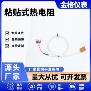 PT100PT1000粘貼式熱電阻表面貼片溫度傳感器鉑電阻管道感溫探頭