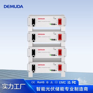 DEMUDA 51.2V100Ah低壓儲能電池LiFePO4磷酸鐵鋰10度機架電池家用
