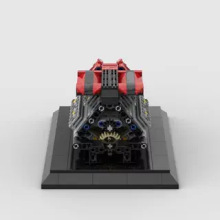 高科技超水平對置W16缸發動機模型技術機械裝配MOC積木玩具