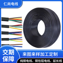 國標銅包鋁軟電線電纜2 3 4 5 6 8多芯0.5 0.75 1平方RVV控制信號