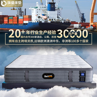 批發跨境床墊真空壓縮卷包五星級酒店席夢思獨立袋裝彈簧床墊雙人