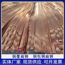 鍍銅接地扁鋼銅覆鋼扁鋼銅包鋼扁線40*4覆銅鋼扁排防雷銅包鋼廠家