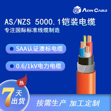 SAA澳標認證鎧裝電纜 AS/NZS 5000.1阻燃澳標電力電纜