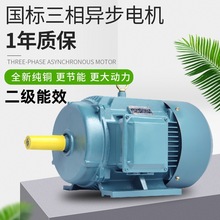 工廠直供三相異步電動機YE4 4KW4P(4千瓦4極)粵智菱節能純銅電機