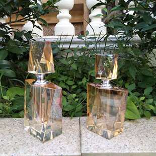 家居裝飾擺件水晶香水瓶 水晶香薰 全手工K9水晶家居軟裝禮品擺件
