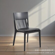 紅橡實木餐椅/無扶手椅/靠背凳子/餐廳餐椅/北歐簡約
