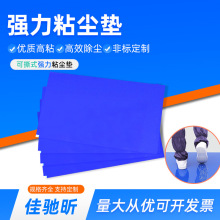 可撕式粘塵墊 藍色高粘PE防塵墊 無塵車間腳墊無塵室粘塵除塵地墊