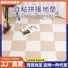 廠家批發自粘拼接地墊客廳卧室書房兒童房隔音地墊子貓抓自粘地毯