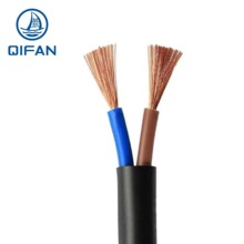 起帆（QIFAN) 電線電纜 RVV 2芯護套線 國標銅芯軟電線設備電源線