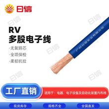 國標RV電線0.5 0.75 1 2.5 4 6平方多股銅芯軟線電子導線設備用線