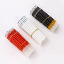 ST頭按動筆芯跳動中性筆替芯學生辦公簽字刷題筆芯批發0.5黑色