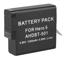 gopro hero 5運動相機BT-501, AHDBT-501 gopro5相機電池大電池