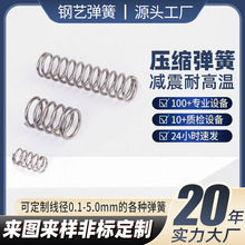源頭廠家直銷不銹鋼彈簧復位壓簧玩具搖頭彈簧按鍵壓縮彈簧