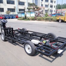 定制電動花車底盤車架配件后橋碟剎后橋液壓轉向電動巡游花車底盤