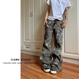 JIAMUʽbaggy jeans߽֏͹cargo pantsԲԹbѝŮ