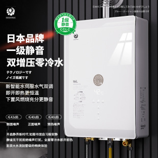 日本正品零冷水燃氣熱水器三管家用天然氣16/24升強排式靜音節能