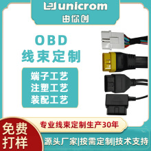 OBD線束定制生產新能源車載對接公母端子線插頭線束源頭廠家加工
