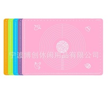 6445 220g廚房烘焙硅膠墊食品級刻度隔熱案板和面烹飪硅膠揉面墊