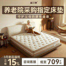 【活力護脊】席夢思獨立袋彈簧床墊硬墊家用長輩護脊竹炭椰棕床墊