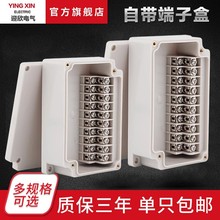 戶外塑料防水接線盒帶端子電源分線盒4/40P 電纜電線高低位接線盒