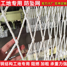 阻燃安全平網 建築工地尼龍防護網攀爬隔離水平兜網 白色防墜網