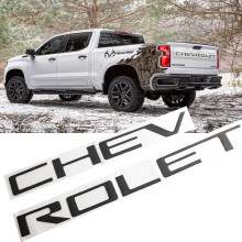 適用於雪佛蘭SILVERADO尾箱標 CHEVROLET改裝貼標 皮卡車標3D貼標