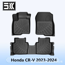 適用於本田Honda CRV2023-2024 3D全天候材質TPE腳墊后備箱墊