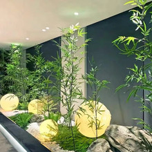 紫竹造景真桿子手感葉長枝逼真高版手工禪意新中式創意軟裝景