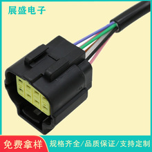 2464護套線 2464多芯線 汽車連接器公母對插線 汽車大燈防水線束