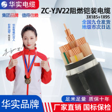 ZC-YJV22阻燃低壓鋼帶鎧裝電纜戶外架空電力線工程電力電纜批發