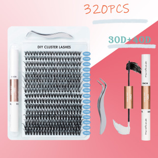 羳δضëbDIYLash Extension Kit 320Clusters Bond And