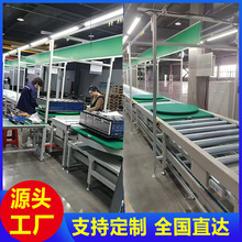 電器生產組裝輸送線輥輪輸送機自動滾筒化流水線重型工裝板輸送帶