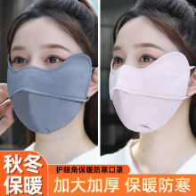 網孔透氣加厚保暖口罩防寒防風護眼角3D立體可水洗戶外騎行面罩