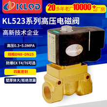 包郵廠家KL523系列高溫高壓電磁閥 先導活塞式斷油閥可配T4防爆