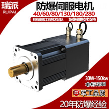 瑞派廠家供應交/直流無刷防爆伺服電機微型電動馬達50W-1000W