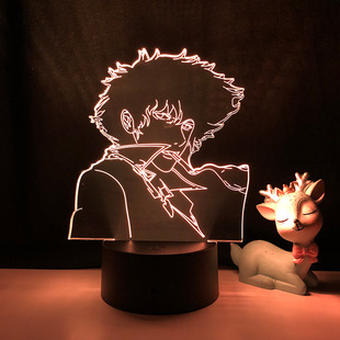 Anime Led Night Light Lamp Cowboy Bebop Spike Spiegel Figure