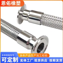 304不銹鋼卡盤波紋管衛生化工快卸式金屬軟管鋼絲編織金屬軟連接