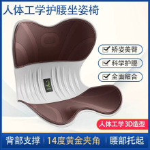 辦公室護腰坐墊久坐腰靠座墊人體工學坐姿椅靠背椅子墊一體式屁墊
