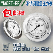 無錫飛天儀表FTYLB廠家直銷YN60ZT-BF防腐耐酸耐震不銹鋼壓力表