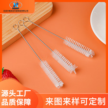 深圳廠家尼龍試管刷刷圓形毛刷清潔刷內孔刷大容器壺嘴試管毛刷