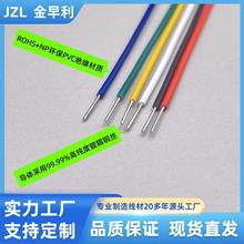 定制單股鍍錫銅PVC單支線 單芯線 信號天線 磁環線 馬達電源線